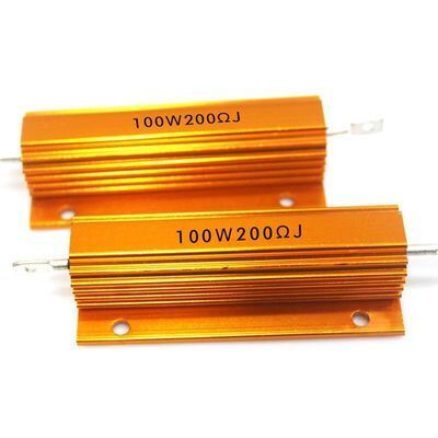 Qualité RX24 Résistant en aluminium doré 10W 25W 50W 100W 200W 100 Ohms Tolérance usine
