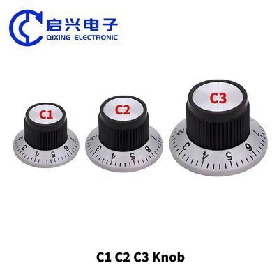 Qualité Poignée de potentiomètre de 6 mm C1/C2/C3 Poignées de guitare en bakelite usine