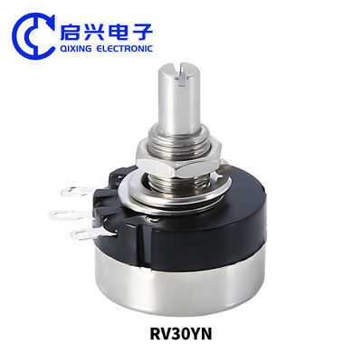 Qualité WTH118-2W 100k potentiomètre à double bande avec commutateur à carbone à rotation linéaire variable usine