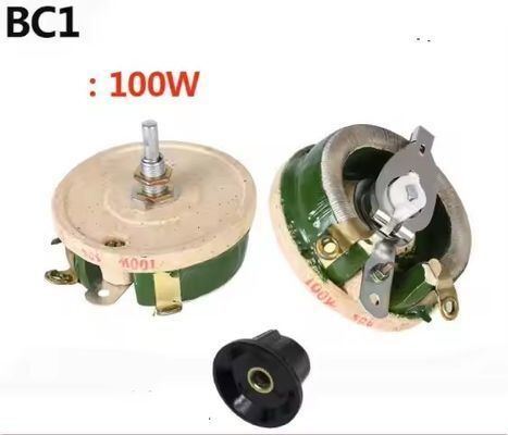 Qualité BC1 – rhéostat coulissant haute puissance, disque en porcelaine, résistance réglable, 25W, 50W, 100W, 500W usine