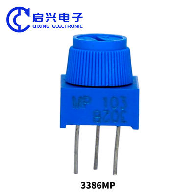 3386P-1-103 10K 1k 2k 5k 10k 20k 0.5W 1/2W PC épingles à travers le trou Trimmer potentiomètre Cermet 1 réglage de tourner