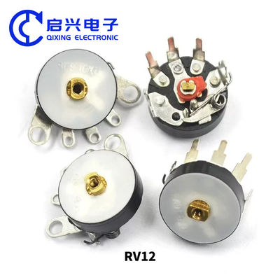 Potentiomètre de volume radio Pied droit avec commutateur B50K RV12MM B103 B10K