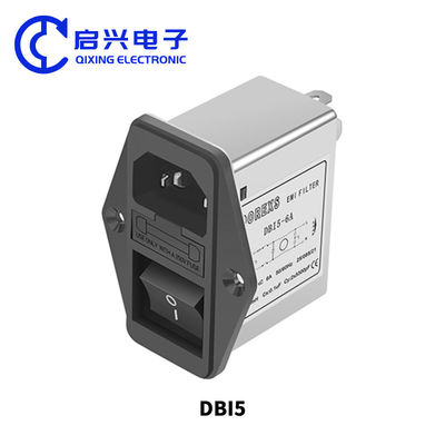 DBI5 Filtre d'alimentation de prise IEC avec fusible et commutateur 1A-10A Filtre de ligne EMI
