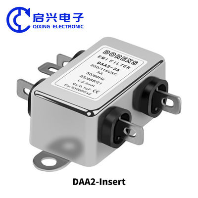 DAA2 Filtre EMI d'insertion à phase unique 220V 3A 6A 10A 50/60Hz