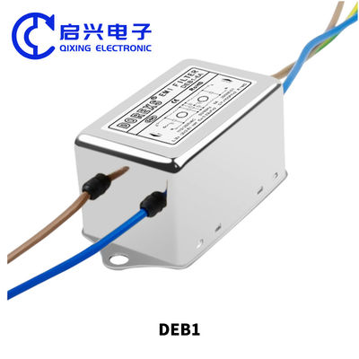 Série DEB1 Filtre EMI monophasique 220VAC Filtre de ligne électrique 3A-20A