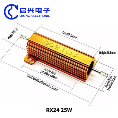 RX24 Gold Aluminium Housed Wirewound Résistant de puissance Résistant de puissance Résistant de freinage dynamique