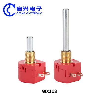 WX118 Potentiomètre en film de carbone en filetage à tour unique 1K 2K 5K
