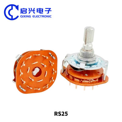 2pcs RS25 commutateur de sélection rotatif 1 pôle 11 position 500V AC 1 MIN