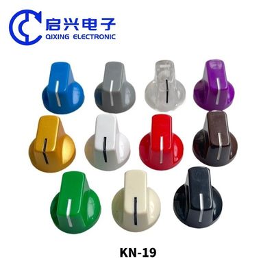KN-19-14 Buttons de remplacement pour amplificateur de volume et de tonalité de guitare en plastique ABS