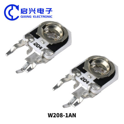 Résistance réglable de la série W208 à bobine unique Potentiomètre céramique vitré en verre 0,5w