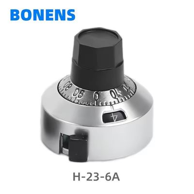 H-23-6A Multi-tour 0-14 15 Tours Contrôle du volume bouton numérique 3590S 534 Potentiomètre bouton en aluminium 6,4 mm