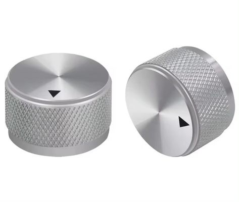 Puits de commande du potentiomètre en alliage d'aluminium argenté Volume Audio Guitare électrique basse vis de type 25 x 15,5 mm (dh)