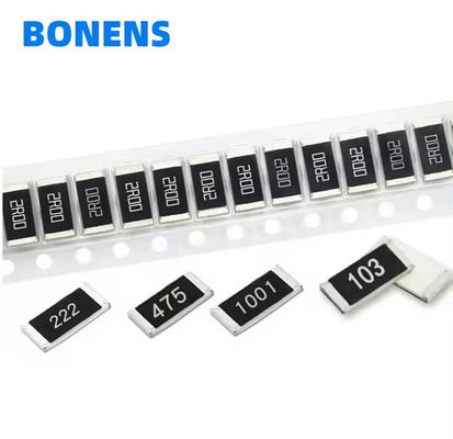 Résistant à puce à film épais SMD 0201 0402 0603 0805 1206 1210 2512 1812 2010 2512 0R-1R-10M 1% 5% Résistant SMD