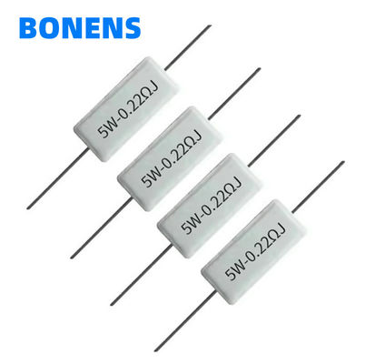 SQP Résistant à haute puissance en ciment céramique 0,22 Ohm 5 Watt Résistant 0,2R 0,22R 0,24R 0,25R 0,27R 0,3R