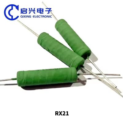 RX21 Peinture verte de haute précision Ciment à puissance fixe Résistance en fil de fer 0,5W 1W 2W 3W 4W 5W 6W 8W 10W 12W