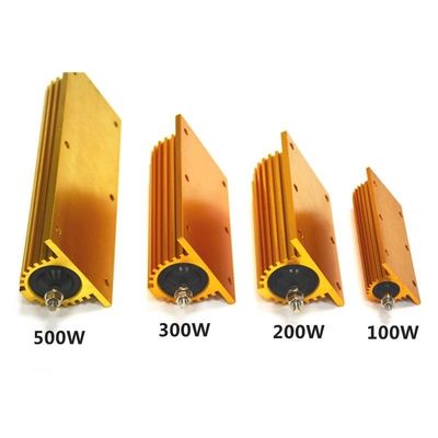 RX24 Résistant de boîtier en aluminium d'or haute puissance 25W 50W 100W 200W 300W élément de charge limitant le courant de voiture