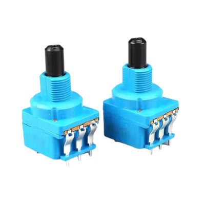 Série WH116AK Dimmer potentiomètre à double commande B500K à 5 broches avec interrupteur rotatif longueur de la poignée de l'arbre à moitié 16 mm