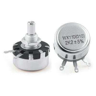 WX110 ((010) 1W Potentiomètre de plaie à tour unique haute précision Résistance réglable du bouton 470 Ohm 1K 10K 22K