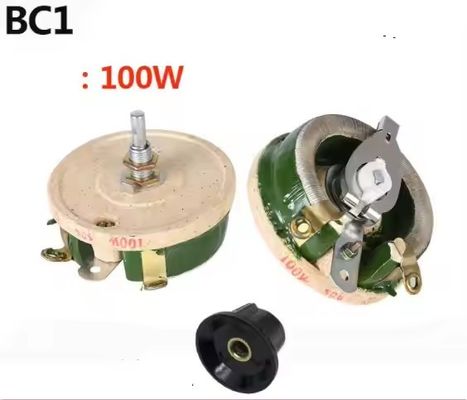 Résistance de haute puissance réglable en céramique BC1 100W 1Ω Résistance variable