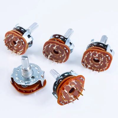 2pcs RS25 commutateur de sélection rotatif 1 pôle 11 position 500V AC 1 MIN