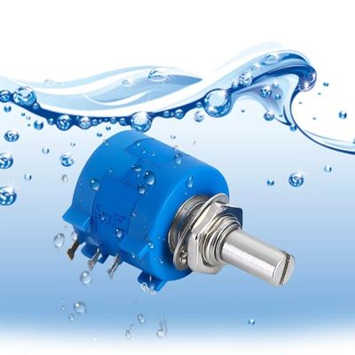 BONENS IP67 imperméable à l'eau 10 tour de précision multi-tour potentiomètre rotatif en fil de fer avec bouton