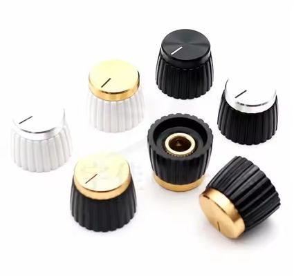 Bouton de son de l'amplificateur audio or argent bouton marshall en aluminium