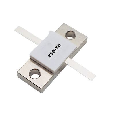Flange Mount RF Resistor with 1~100 Ohms Resistance ±5% Tolerance and DC-1GHZ Frequency Range
