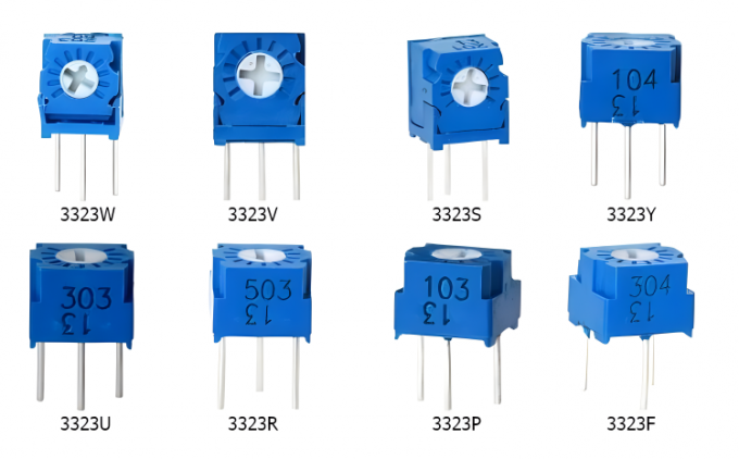 Série 3323 Potentiomètre de découpage de verre métallique à tour unique 3323s 4