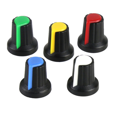 AG1 D Arbre 15X16mm Poign&eacute;es de potentiom&egrave;tre en plastique Divers types d'accessoires &eacute;lectroniques 20