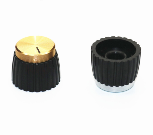 Bouton de son de l'amplificateur audio or argent bouton marshall en aluminium 1