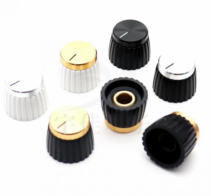 Bouton de son de l'amplificateur audio or argent bouton marshall en aluminium 2