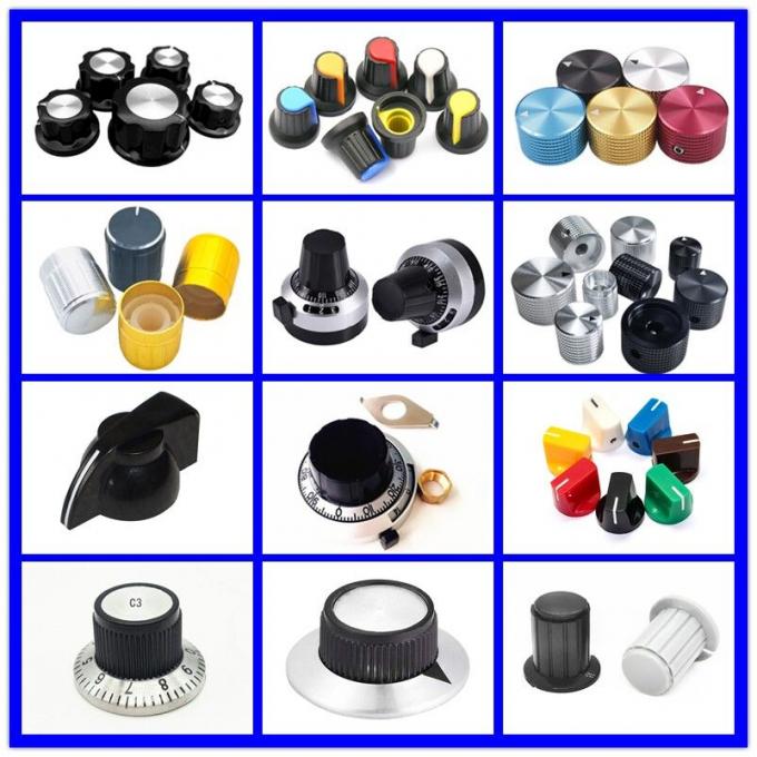 Bouton de son de l'amplificateur audio or argent bouton marshall en aluminium 5