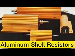 une résistance à enroulement par câble en coque en aluminium d'or