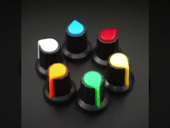 AG2 Bouton de potentiomètre en plastique 15X17MM WH148 Bouton de diamètre 6 mm Cap