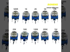RM065 202 Résistance variable bleu blanc potentiomètre horizontal WH06-2 2K
